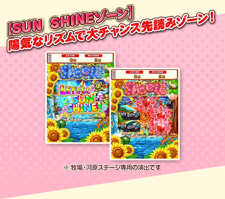 【SUN SHINEゾーン】陽気なリズムで大チャンス先読みゾーン！