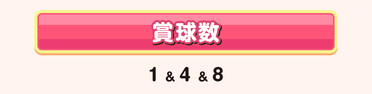 賞球数 1＆4＆8