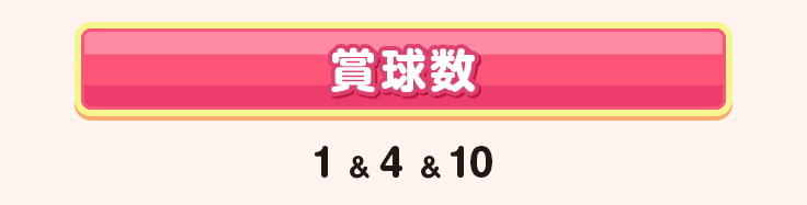 賞球数 1＆4＆10
