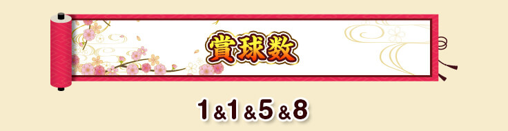 賞球数 1＆1＆5＆8