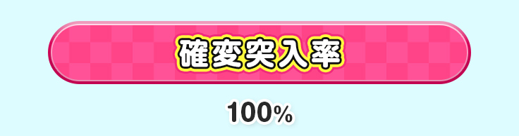 確変突入率 100％