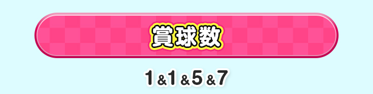賞球数 1＆1＆5＆7